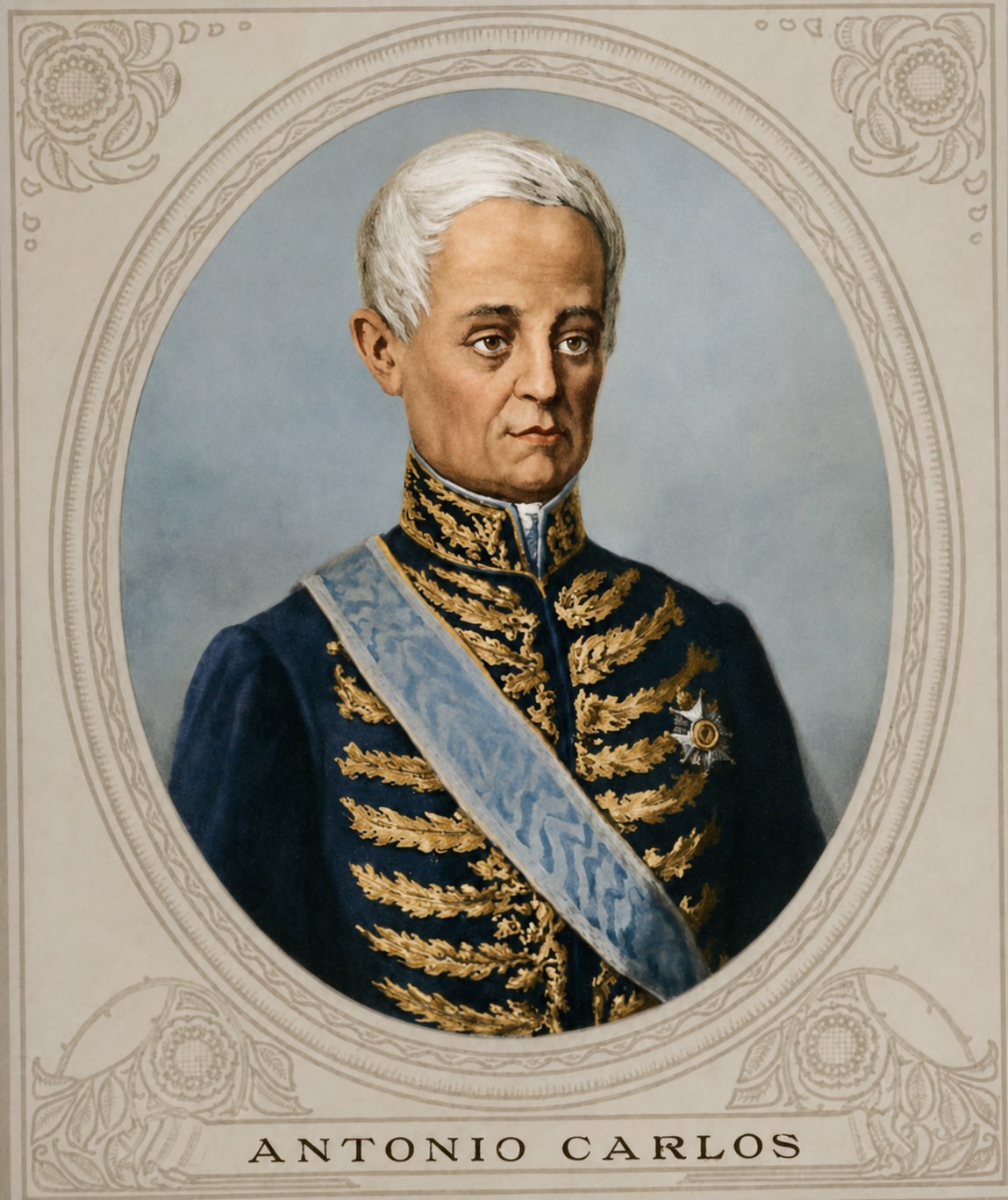 Antônio Carlos Ribeiro de Andrada, retrato colorizado