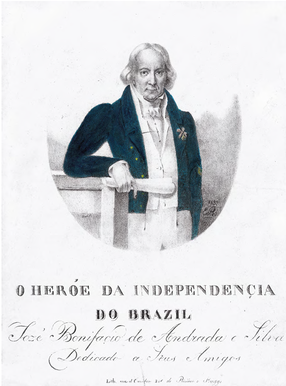 Gravura celebrando José Bonifácio, 1832