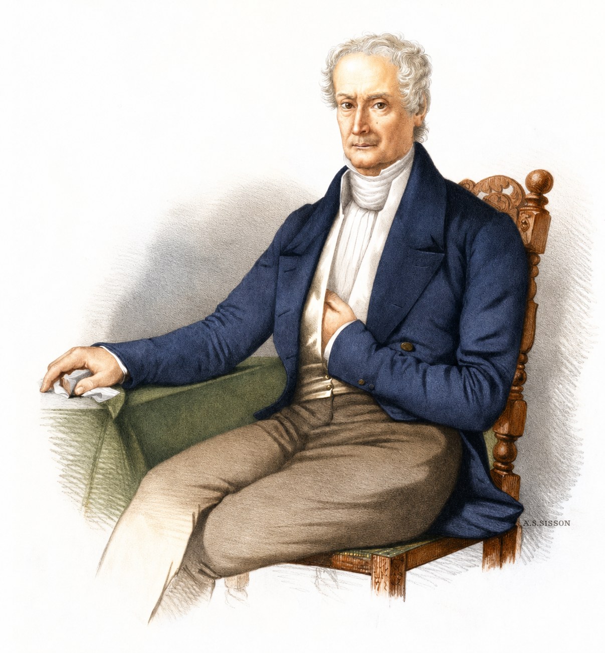 Martim Francisco Ribeiro de Andrada, retrato colorizado