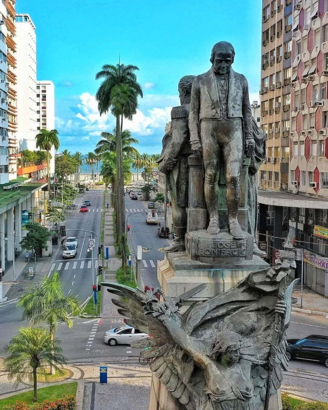 Monumento aos Andradas em Santos